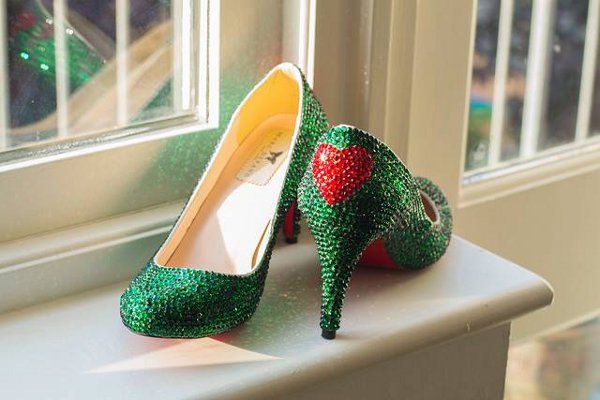 Idealnym zielonym dodatkiem Panny Młodej mogą być buty 