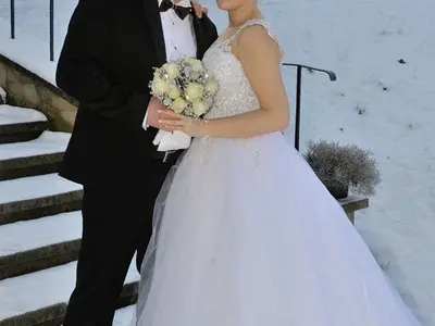 Zimowy ślub Justyny i Krzysztofa