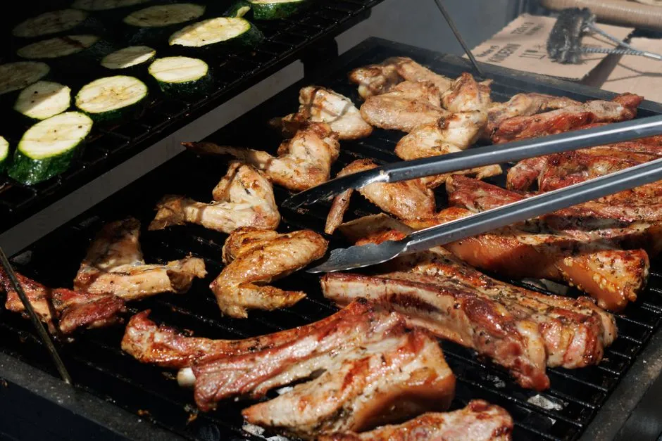 Kurczak i cukinia na grillu