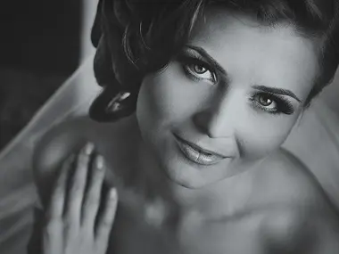 Piękne rzęsy w dniu ślubu