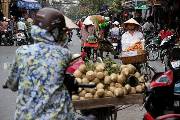 Gwarna ulica w Hanoi