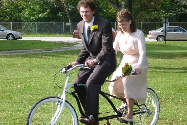 A może ślub na rowerze?